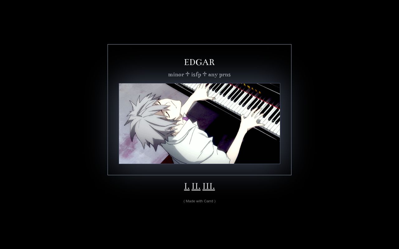 Carrd profile picture for @edgar